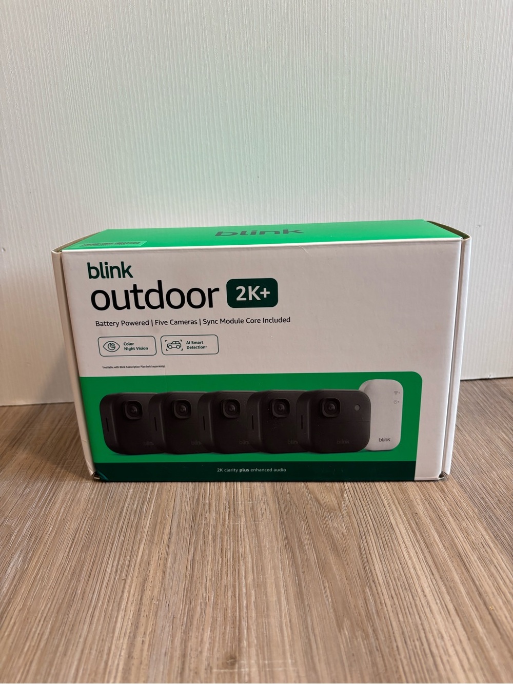 Blink Outdoor 2K+ Wireless Security Camera 5-Camera Kit - Black